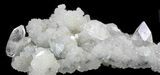 Apophyllite Crystals Chalcedony & Druzy Quartz - India #34067-2